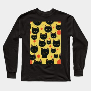 Black Cats for Cat lovers. Perfect gift for National Black Cat Day #15 Long Sleeve T-Shirt